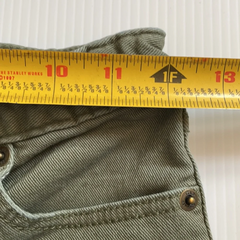 GapKids super skinny, army green denim jeans.  Girls size 10
